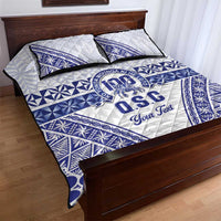 Personalised Queen Salote College Quilt Bed Set Kolisi Fefine 100th Anniversary Kupesi White - Polynesian Pride