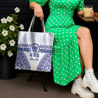 Personalised Queen Salote College Tote Bag Kolisi Fefine 100th Anniversary Kupesi White - Polynesian Pride