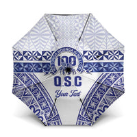 Personalised Queen Salote College Umbrella Kolisi Fefine 100th Anniversary Kupesi White - Polynesian Pride