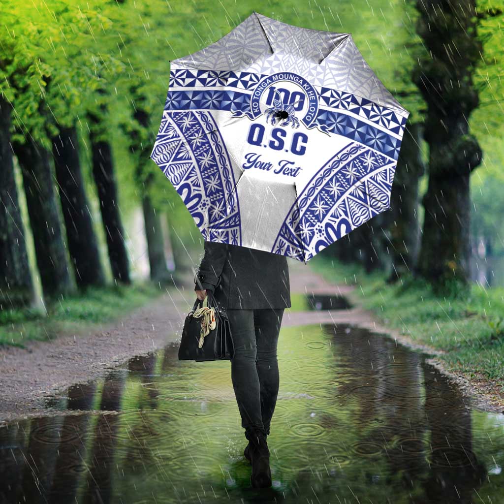 Personalised Queen Salote College Umbrella Kolisi Fefine 100th Anniversary Kupesi White - Polynesian Pride