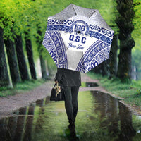 Personalised Queen Salote College Umbrella Kolisi Fefine 100th Anniversary Kupesi White - Polynesian Pride