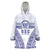 Personalised Queen Salote College Wearable Blanket Hoodie Kolisi Fefine 100th Anniversary Kupesi White - Polynesian Pride