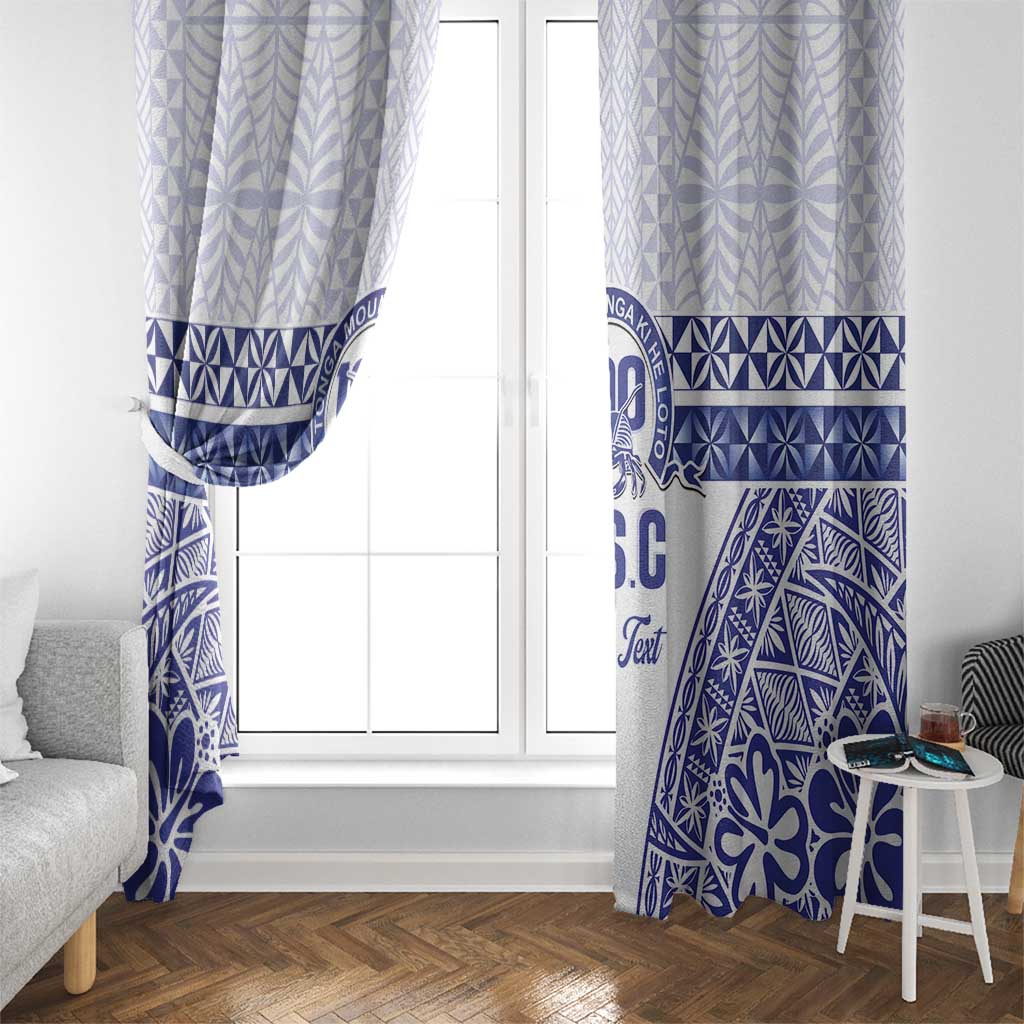 Personalised Queen Salote College Window Curtain Kolisi Fefine 100th Anniversary Kupesi White - Polynesian Pride