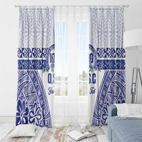 Personalised Queen Salote College Window Curtain Kolisi Fefine 100th Anniversary Kupesi White - Polynesian Pride