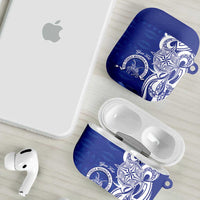 Personalised Queen Salote College AirPods Case QSC Est 1926 Ngatu Pattern - Polynesian Pride