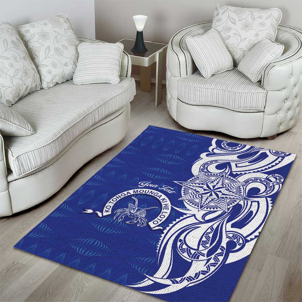 Personalised Queen Salote College Area Rug QSC Est 1926 Ngatu Pattern - Polynesian Pride