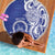Personalised Queen Salote College Beach Blanket QSC Est 1926 Ngatu Pattern - Polynesian Pride