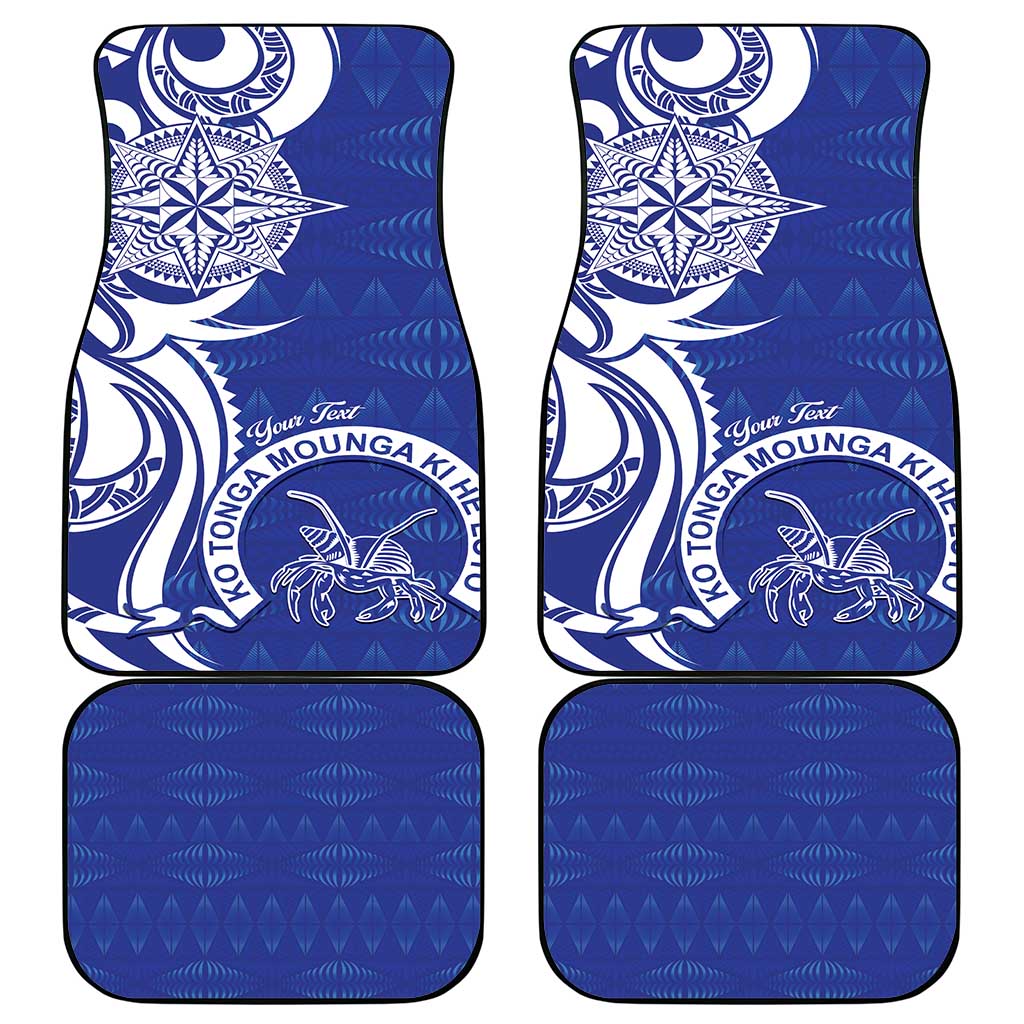 Personalised Queen Salote College Car Mats QSC Est 1926 Ngatu Pattern - Polynesian Pride