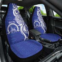 Personalised Queen Salote College Car Seat Cover QSC Est 1926 Ngatu Pattern - Polynesian Pride