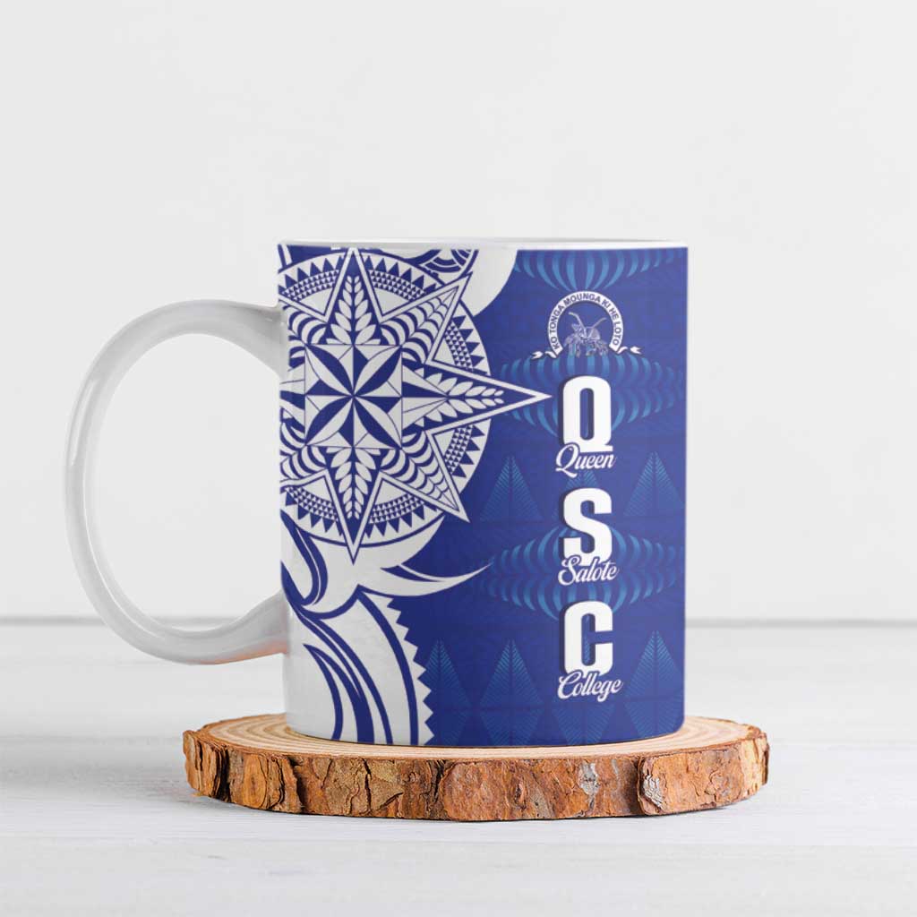 Personalised Queen Salote College Ceramic Mug QSC Est 1926 Ngatu Pattern - Polynesian Pride