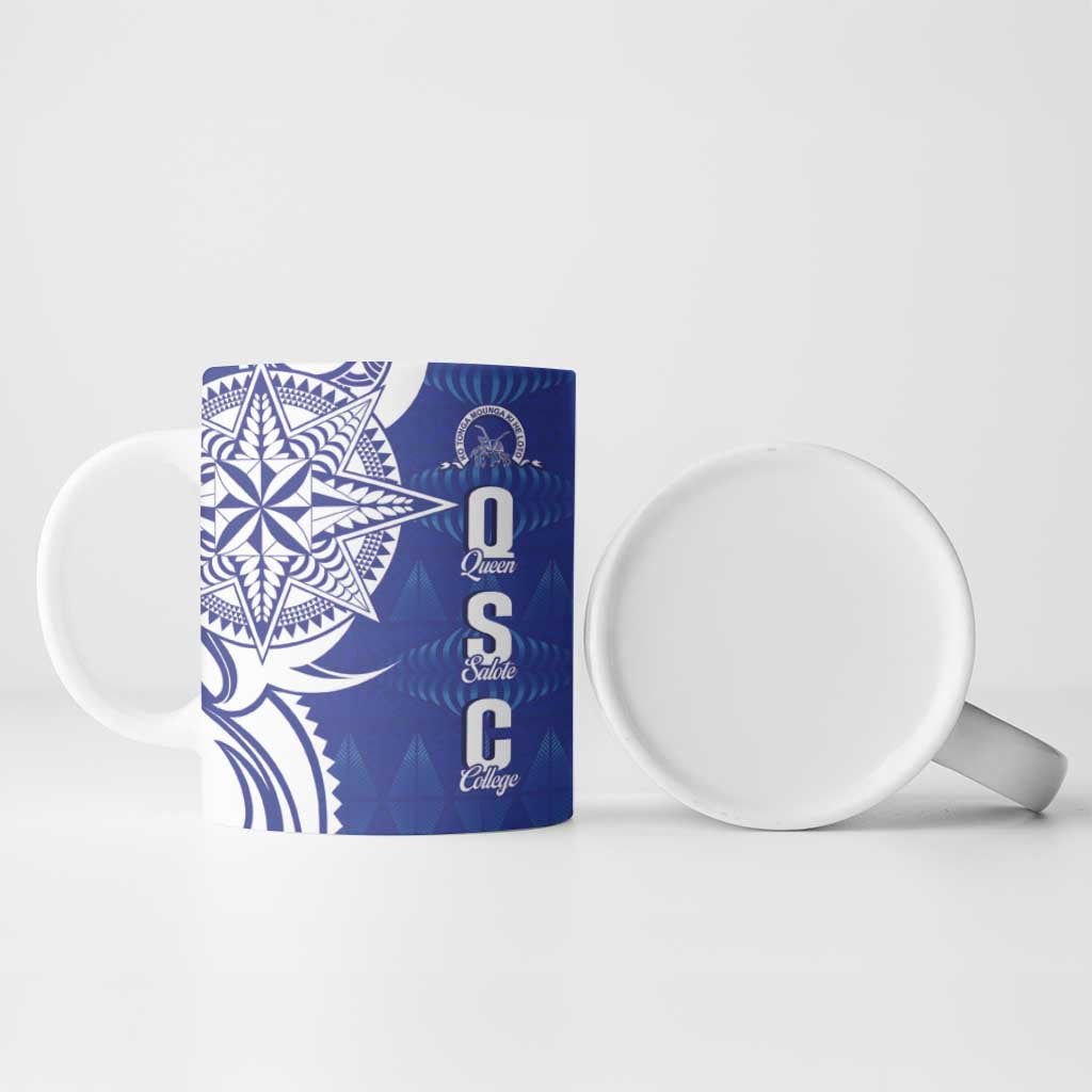 Personalised Queen Salote College Ceramic Mug QSC Est 1926 Ngatu Pattern - Polynesian Pride
