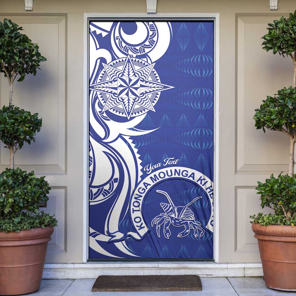 Personalised Queen Salote College Door Cover QSC Est 1926 Ngatu Pattern - Polynesian Pride