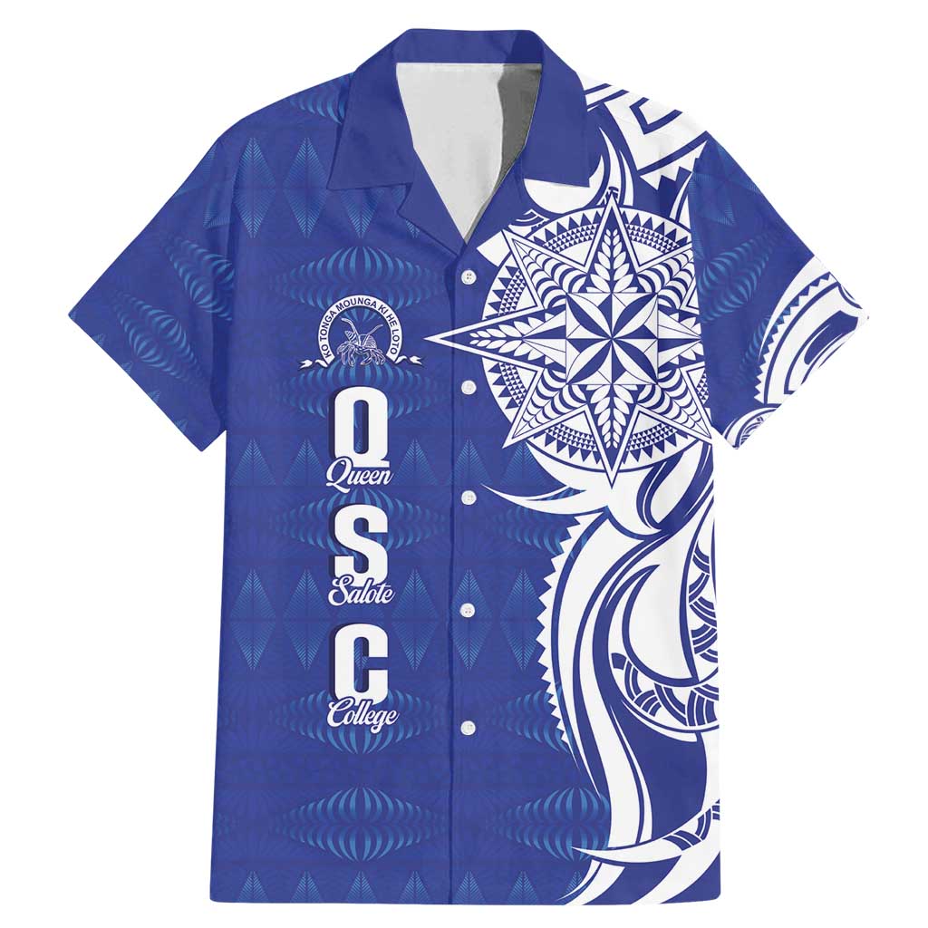 Personalised Queen Salote College Family Matching Mermaid Dress and Hawaiian Shirt QSC Est 1926 Ngatu Pattern - Polynesian Pride