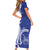 Personalised Queen Salote College Family Matching Short Sleeve Bodycon Dress and Hawaiian Shirt QSC Est 1926 Ngatu Pattern - Polynesian Pride