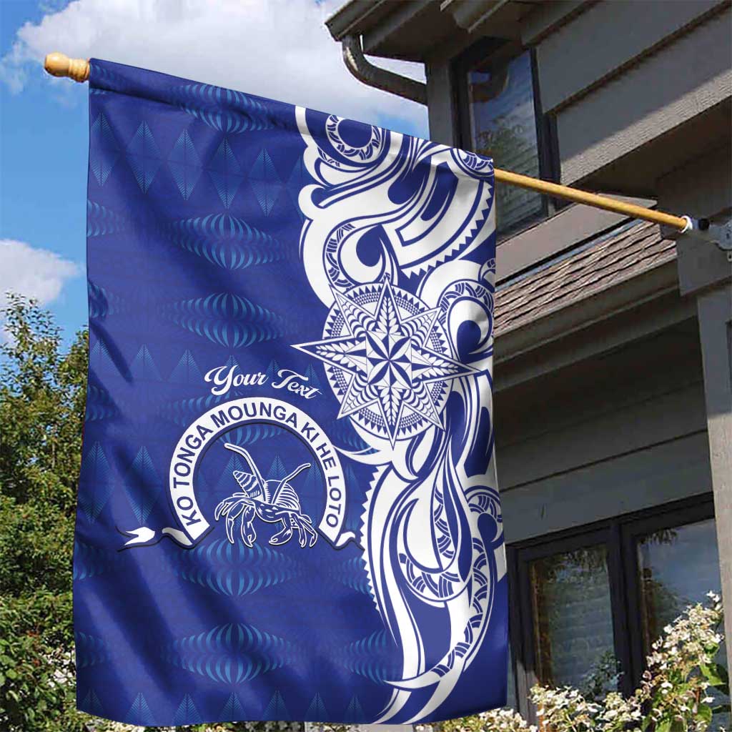 Personalised Queen Salote College Garden Flag QSC Est 1926 Ngatu Pattern - Polynesian Pride