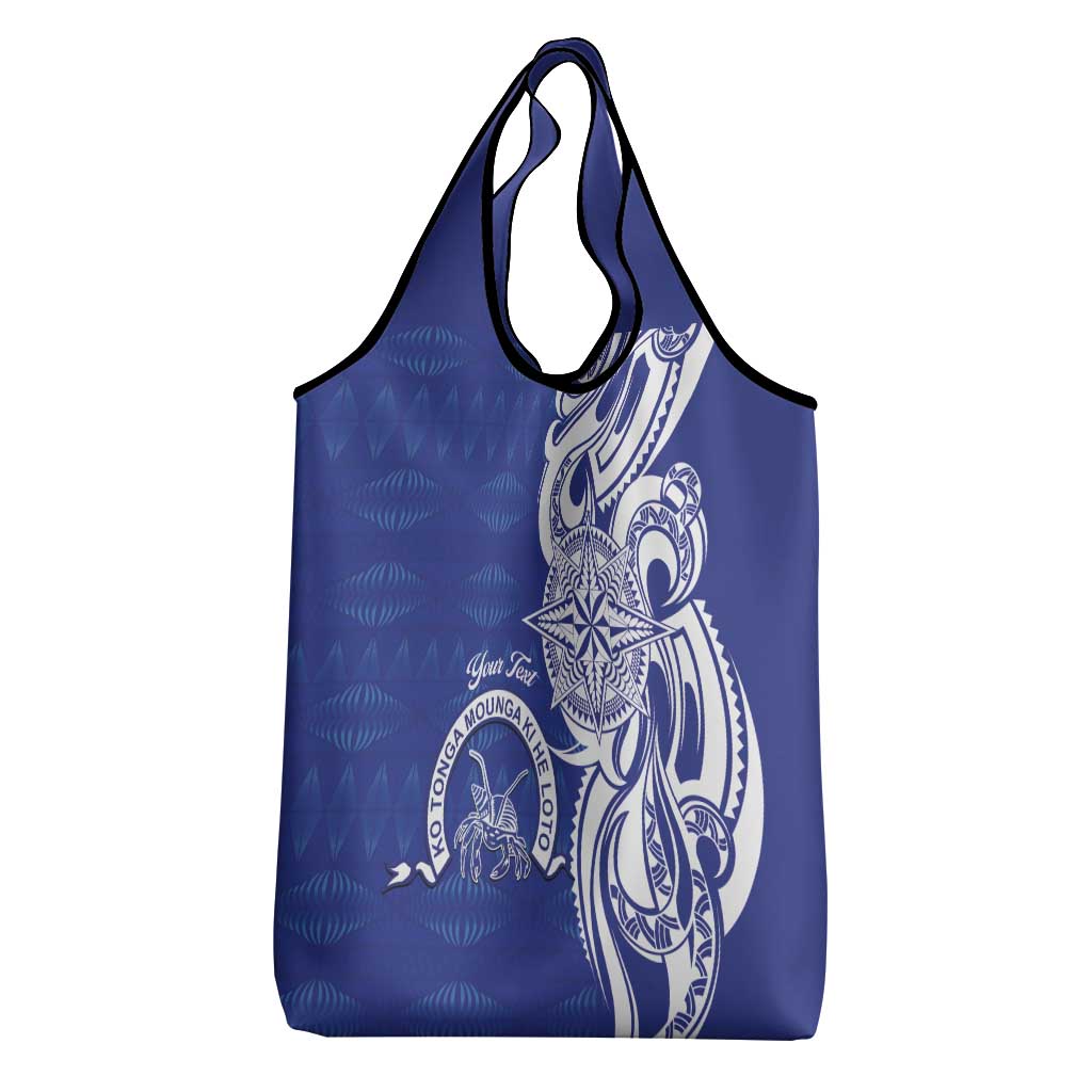 Personalised Queen Salote College Grocery Bag QSC Est 1926 Ngatu Pattern - Polynesian Pride