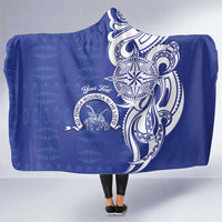 Personalised Queen Salote College Hooded Blanket QSC Est 1926 Ngatu Pattern - Polynesian Pride