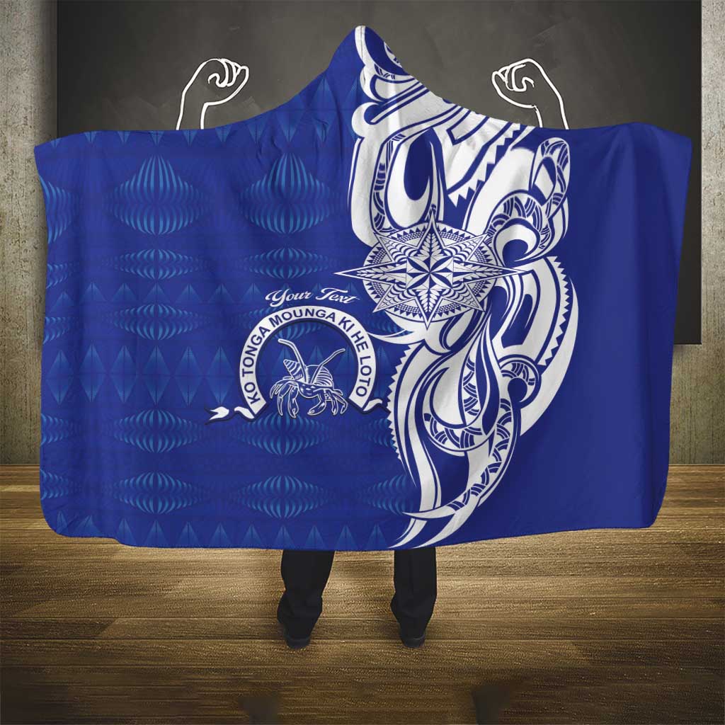 Personalised Queen Salote College Hooded Blanket QSC Est 1926 Ngatu Pattern - Polynesian Pride