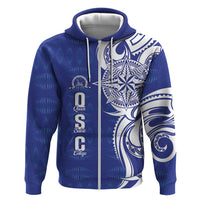 Personalised Queen Salote College Hoodie QSC Est 1926 Ngatu Pattern - Polynesian Pride