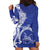 Personalised Queen Salote College Hoodie Dress QSC Est 1926 Ngatu Pattern - Polynesian Pride