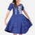 Personalised Queen Salote College Kid Short Sleeve Dress QSC Est 1926 Ngatu Pattern - Polynesian Pride