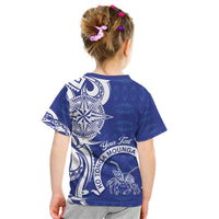 Personalised Queen Salote College Kid T Shirt QSC Est 1926 Ngatu Pattern - Polynesian Pride