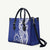 Personalised Queen Salote College Leather Bag QSC Est 1926 Ngatu Pattern - Polynesian Pride