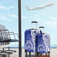 Personalised Queen Salote College Luggage Cover QSC Est 1926 Ngatu Pattern - Polynesian Pride