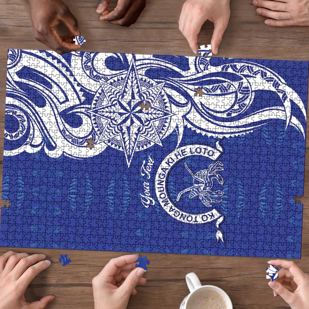 Personalised Queen Salote College Puzzle QSC Est 1926 Ngatu Pattern - Polynesian Pride