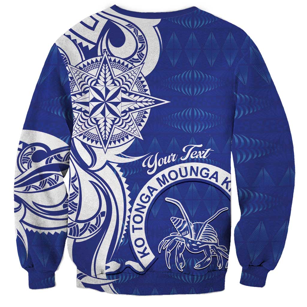 Personalised Queen Salote College Sweatshirt QSC Est 1926 Ngatu Pattern - Polynesian Pride