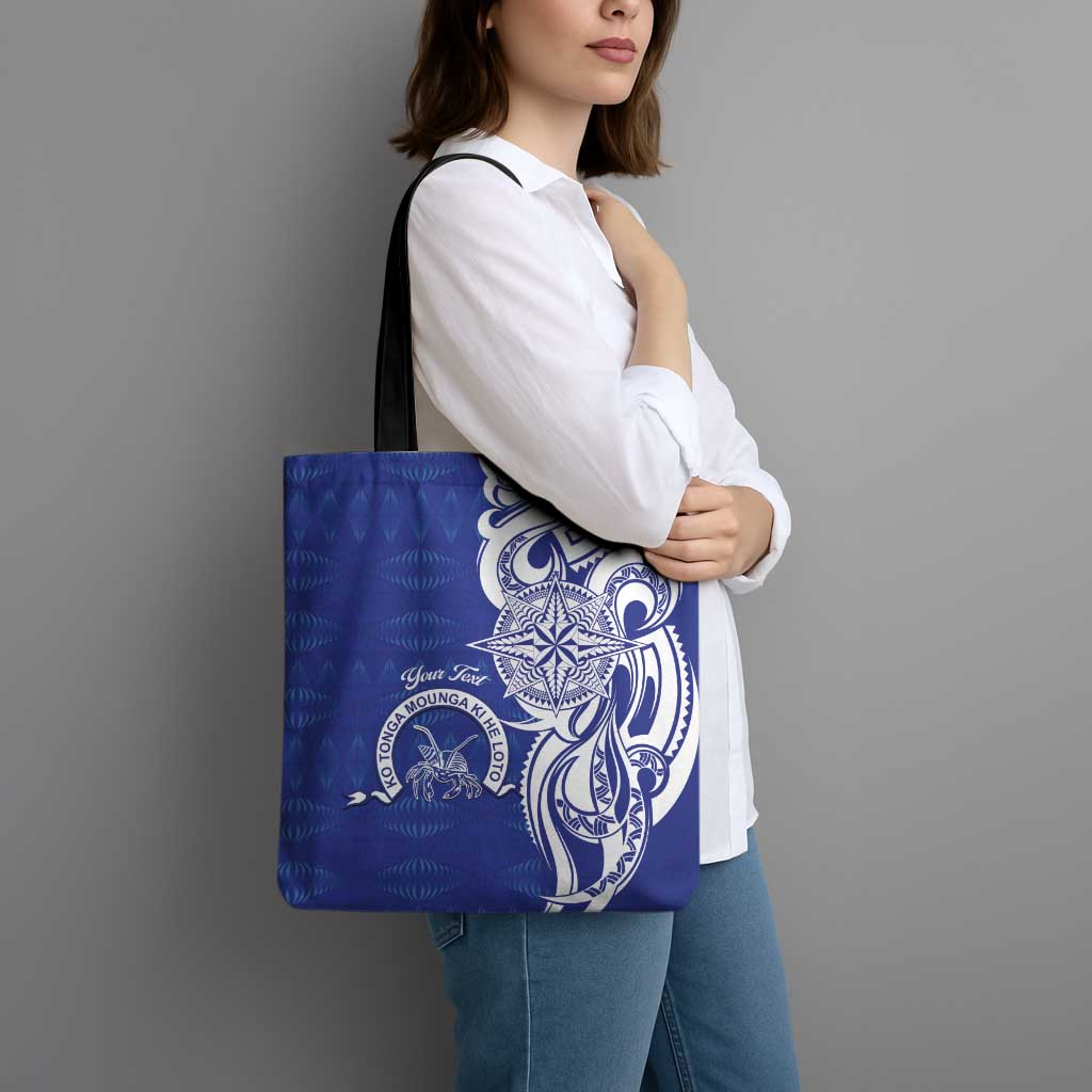 Personalised Queen Salote College Tote Bag QSC Est 1926 Ngatu Pattern - Polynesian Pride