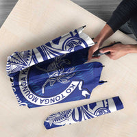 Personalised Queen Salote College Umbrella QSC Est 1926 Ngatu Pattern - Polynesian Pride