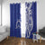 Personalised Queen Salote College Window Curtain QSC Est 1926 Ngatu Pattern - Polynesian Pride
