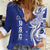 Personalised Queen Salote College Women Casual Shirt QSC Est 1926 Ngatu Pattern - Polynesian Pride