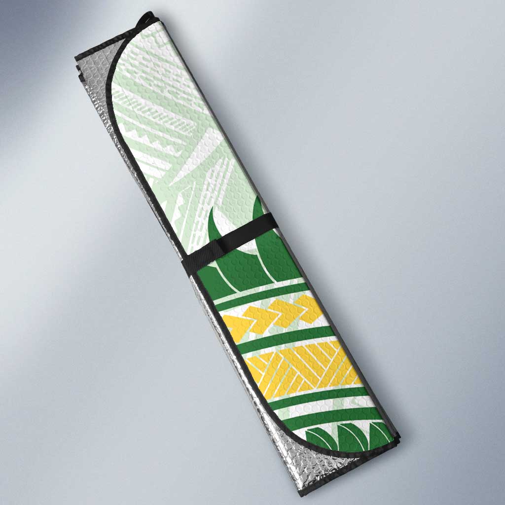 Samoa Ua Potopoto Auto Sun Shade SUP Est 2025 Samoan Pattern - Polynesian Pride