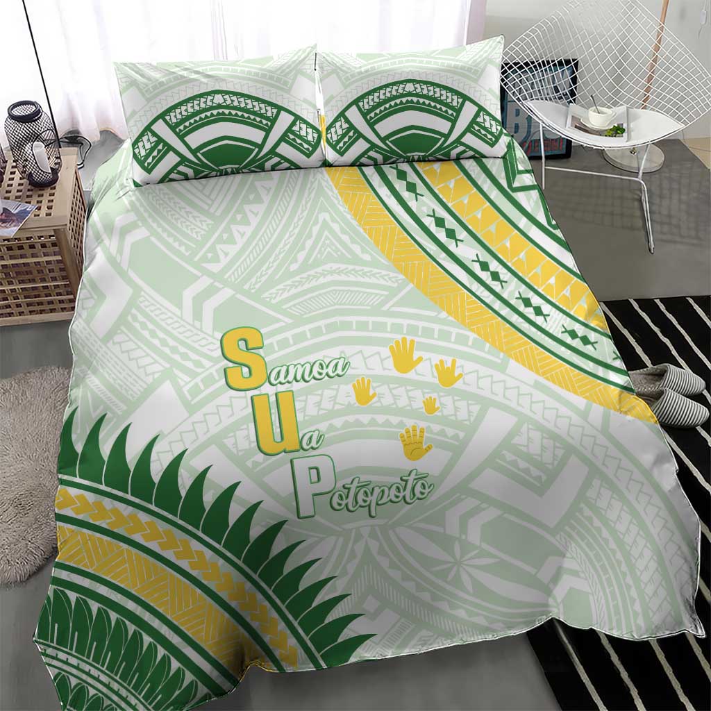 Samoa Ua Potopoto Bedding Set SUP Est 2025 Samoan Pattern - Polynesian Pride