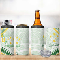 Personalised Samoa Ua Potopoto 4 in 1 Can Cooler Tumbler SUP Est 2025 Samoan Pattern - Polynesian Pride