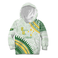 Personalised Samoa Ua Potopoto Kid Hoodie SUP Est 2025 Samoan Pattern - Polynesian Pride