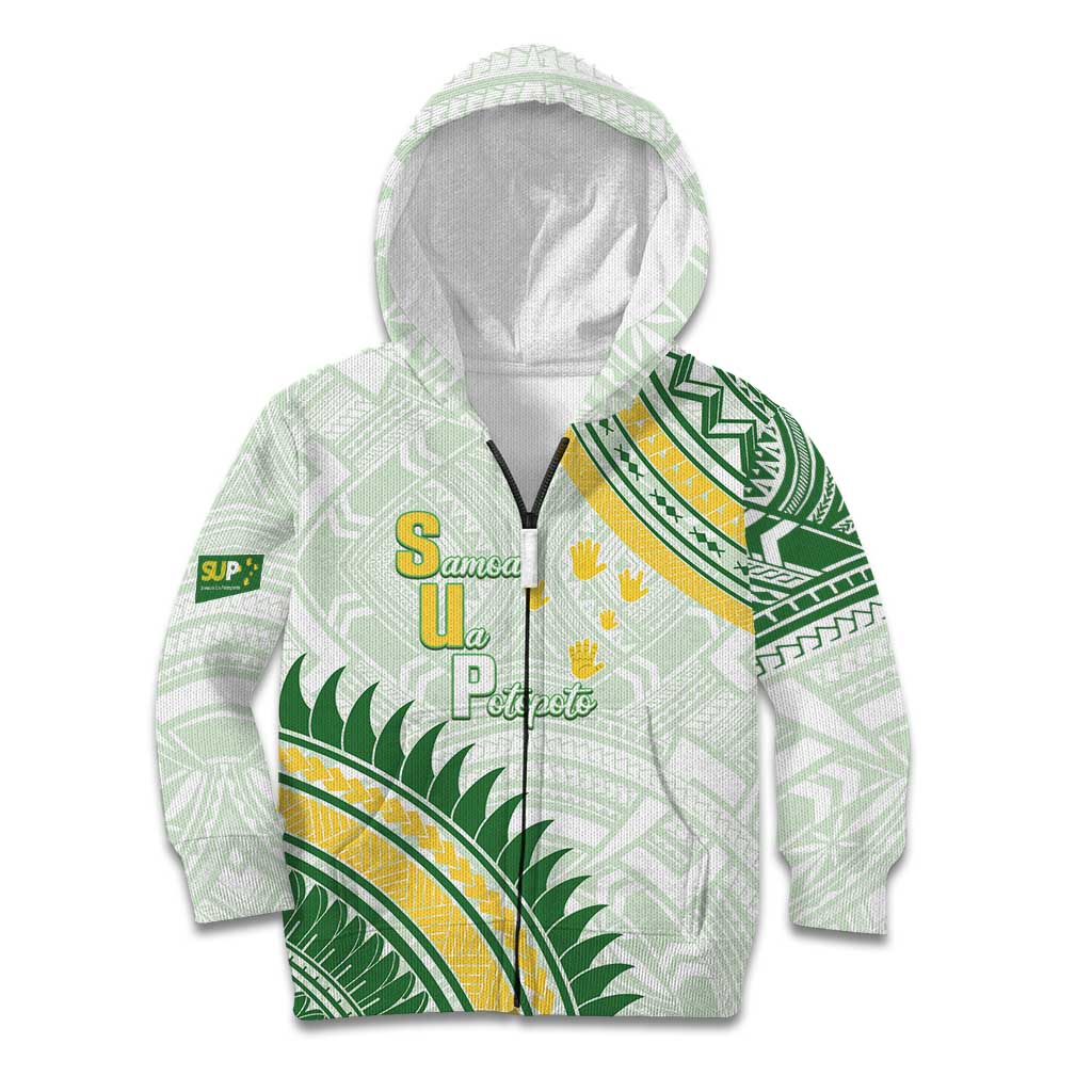 Personalised Samoa Ua Potopoto Kid Hoodie SUP Est 2025 Samoan Pattern - Polynesian Pride