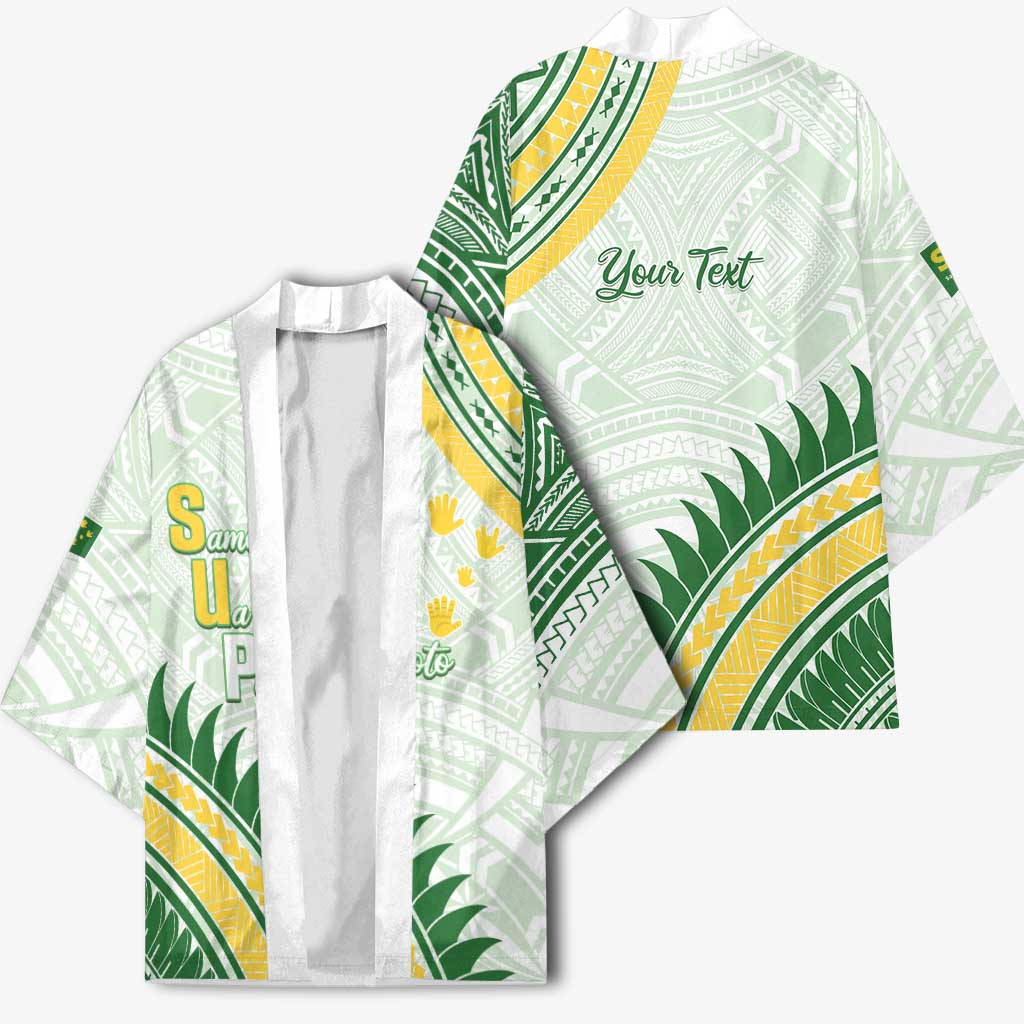 Personalised Samoa Ua Potopoto Kimono SUP Est 2025 Samoan Pattern - Polynesian Pride