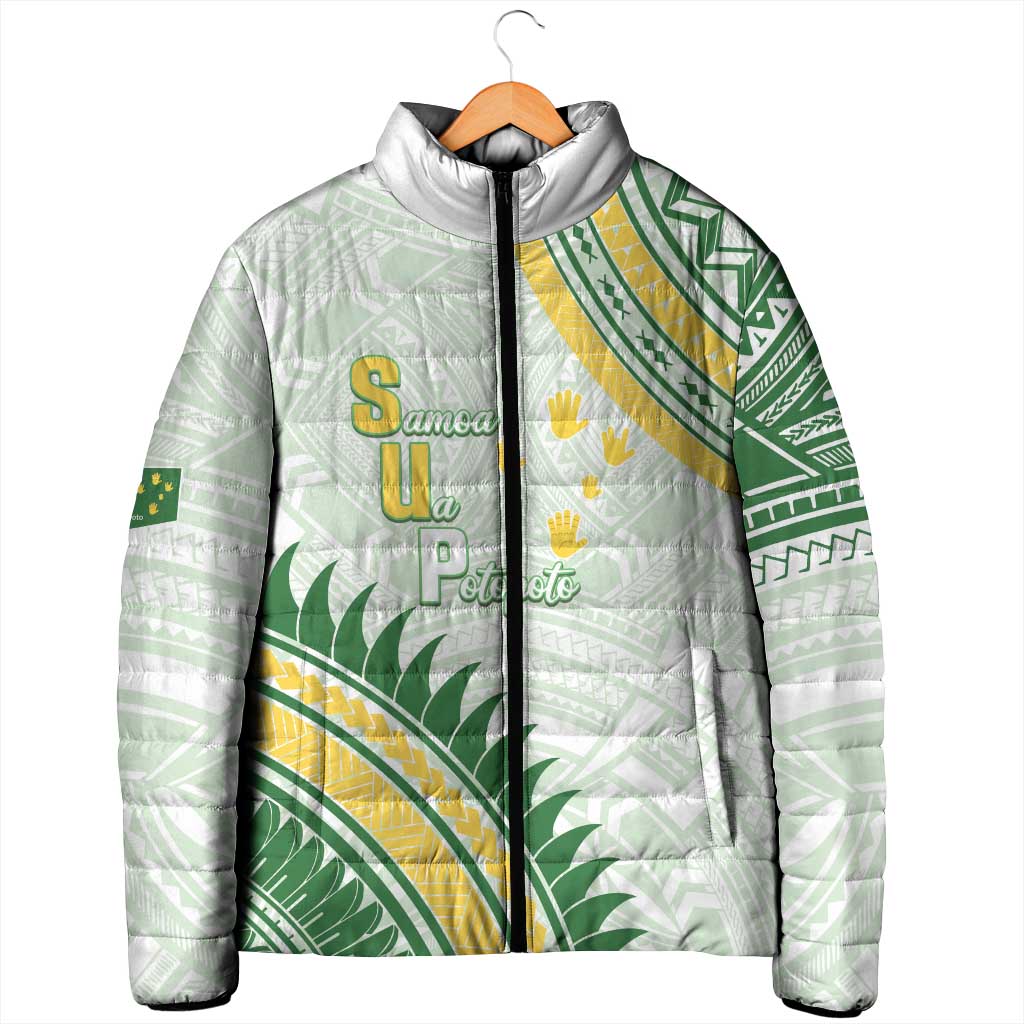 Personalised Samoa Ua Potopoto Padded Jacket SUP Est 2025 Samoan Pattern LT14 - Polynesian Pride