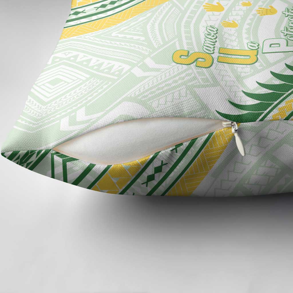 Samoa Ua Potopoto Pillow Cover SUP Est 2025 Samoan Pattern - Polynesian Pride