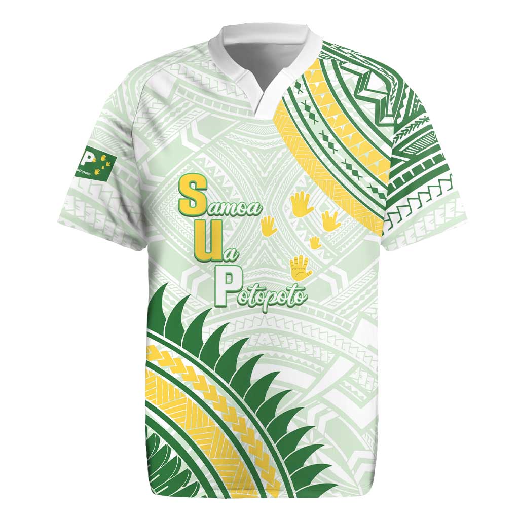 Personalised Samoa Ua Potopoto Rugby Jersey SUP Est 2025 Samoan Pattern - Polynesian Pride