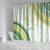 Samoa Ua Potopoto Shower Curtain SUP Est 2025 Samoan Pattern - Polynesian Pride