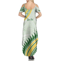 Personalised Samoa Ua Potopoto Summer Maxi Dress SUP Est 2025 Samoan Pattern - Polynesian Pride
