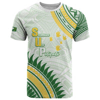 Personalised Samoa Ua Potopoto T Shirt SUP Est 2025 Samoan Pattern - Polynesian Pride