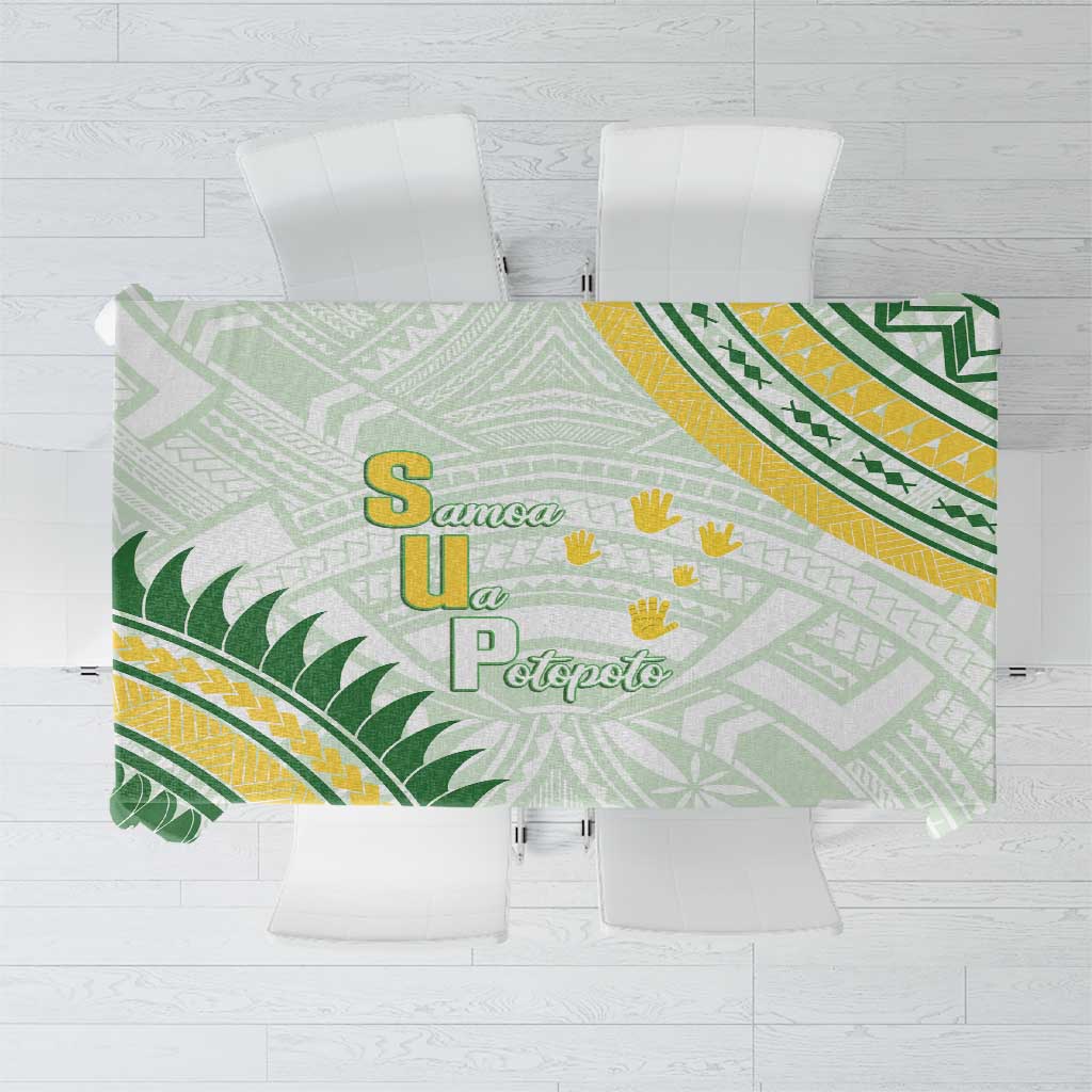 Samoa Ua Potopoto Tablecloth SUP Est 2025 Samoan Pattern - Polynesian Pride
