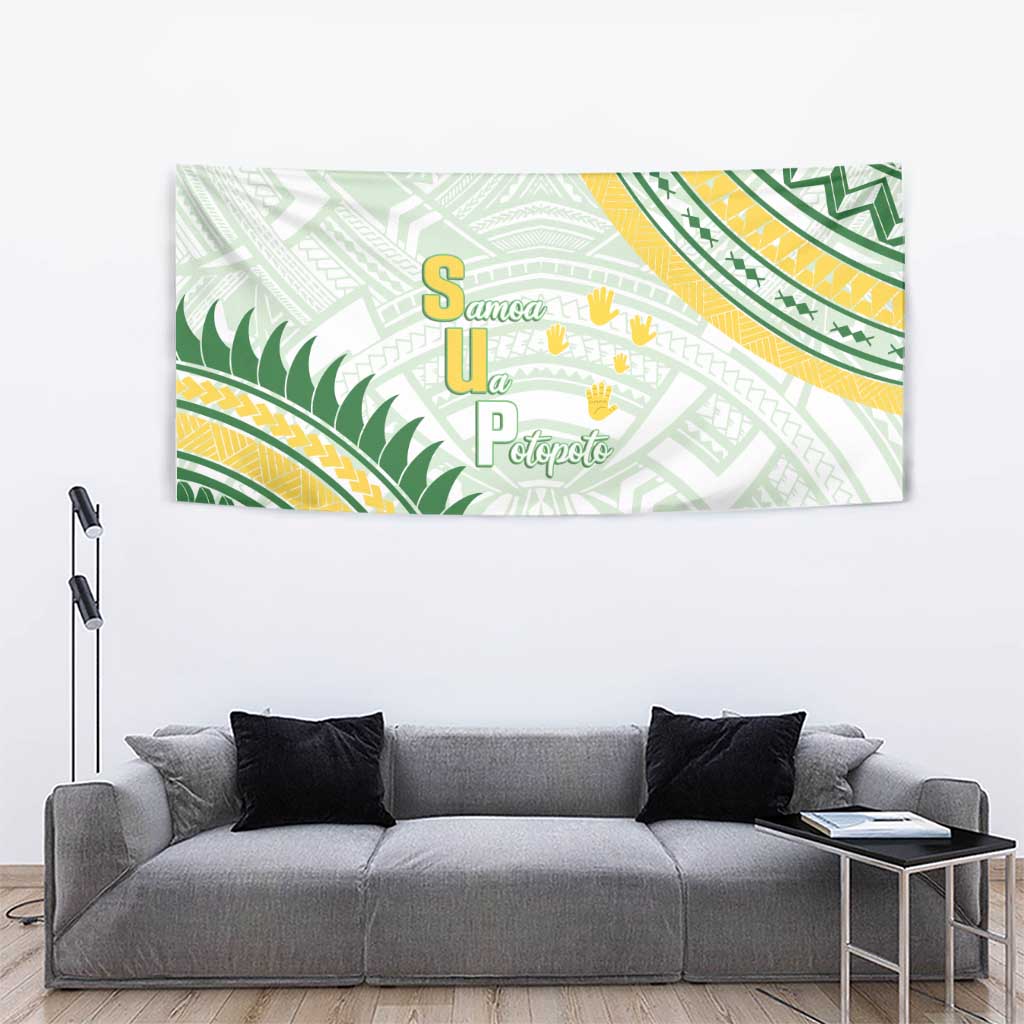 Samoa Ua Potopoto Tapestry SUP Est 2025 Samoan Pattern - Polynesian Pride