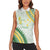 Personalised Samoa Ua Potopoto Women Sleeveless Polo Shirt SUP Est 2025 Samoan Pattern - Polynesian Pride