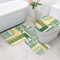Samoa Uniting Party Bathroom Set SUP Est 2025 Siapo Pattern - Polynesian Pride